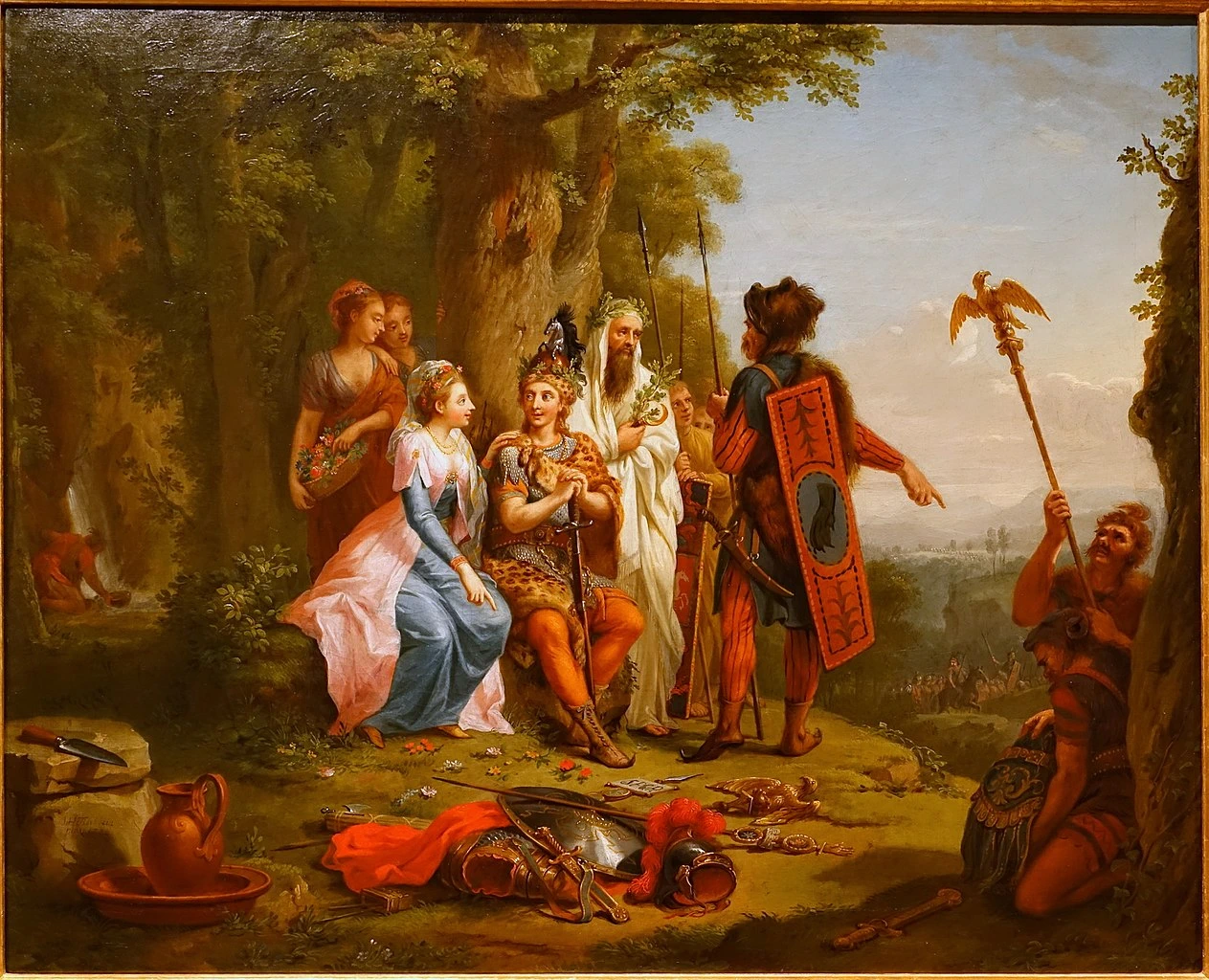 Hermann e Thinnelda in trono - Hessisches Landesmuseum Darmstadt, Darmstadt